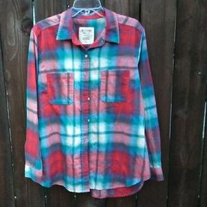 Boyfriend fit flannel, super soft, mid weight,